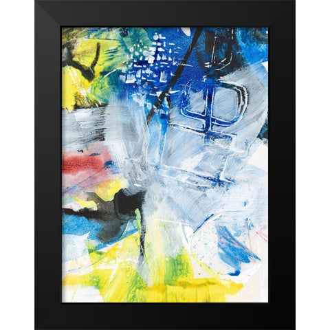 Step Out II Black Modern Wood Framed Art Print by Combs, Joyce
