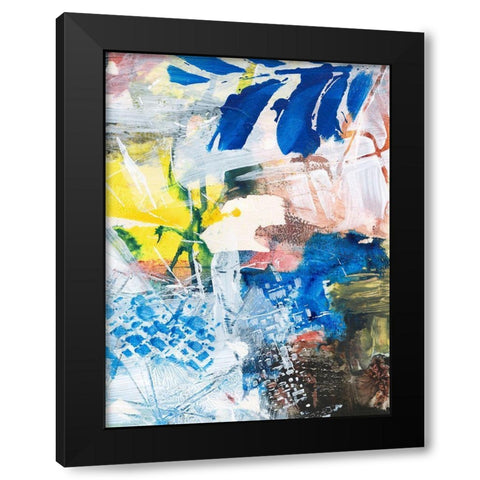 Step Out III Black Modern Wood Framed Art Print by Combs, Joyce