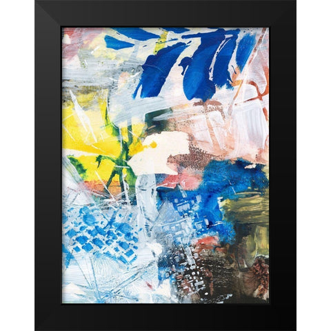 Step Out III Black Modern Wood Framed Art Print by Combs, Joyce