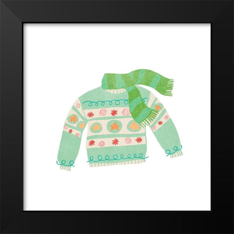 Tacky Sweaters I Black Modern Wood Framed Art Print by Vess, June Erica