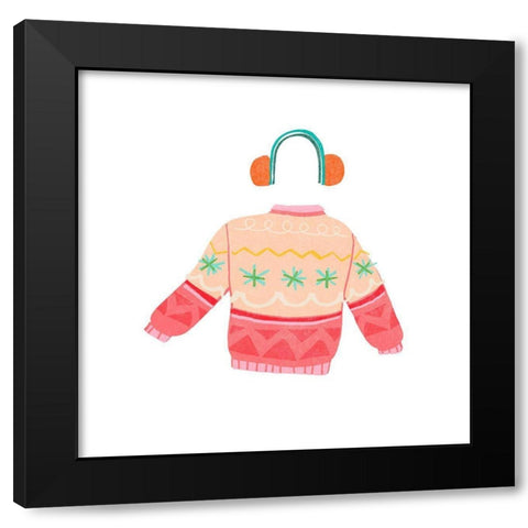 Tacky Sweaters II Black Modern Wood Framed Art Print by Vess, June Erica