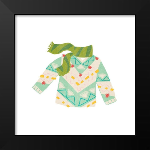 Tacky Sweaters IV Black Modern Wood Framed Art Print by Vess, June Erica