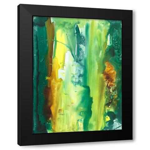 The Falls I Black Modern Wood Framed Art Print with Double Matting by Combs, Joyce