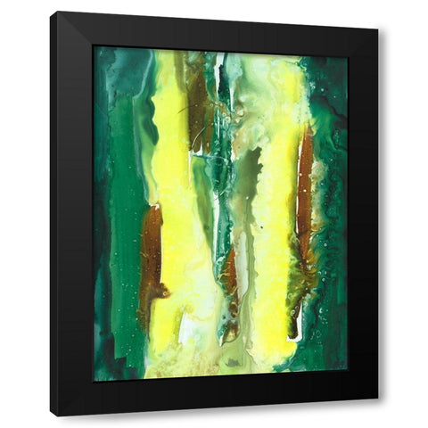 The Falls II Black Modern Wood Framed Art Print by Combs, Joyce