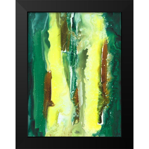 The Falls II Black Modern Wood Framed Art Print by Combs, Joyce