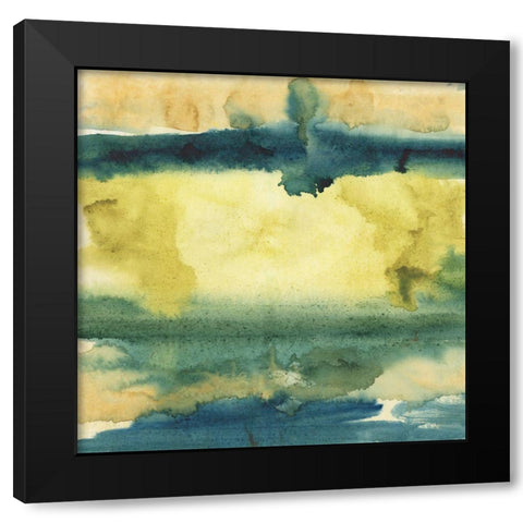 Watercolor Horizon II Black Modern Wood Framed Art Print by Combs, Joyce