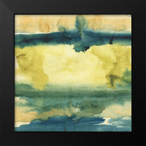 Watercolor Horizon II Black Modern Wood Framed Art Print by Combs, Joyce