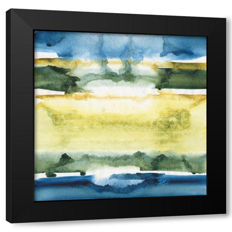 Watercolor Horizon III Black Modern Wood Framed Art Print by Combs, Joyce