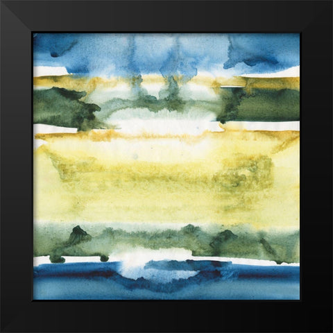 Watercolor Horizon III Black Modern Wood Framed Art Print by Combs, Joyce