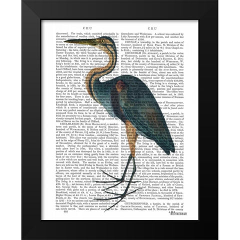 Blue Heron 3 Black Modern Wood Framed Art Print by Fab Funky