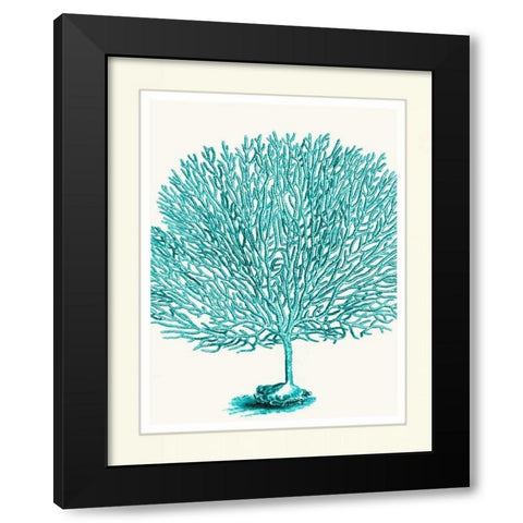 Blue Underwater Scenes 1 d Black Modern Wood Framed Art Print by Fab Funky