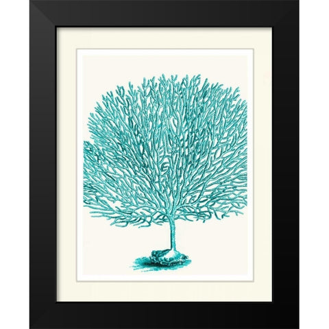 Blue Underwater Scenes 1 d Black Modern Wood Framed Art Print by Fab Funky