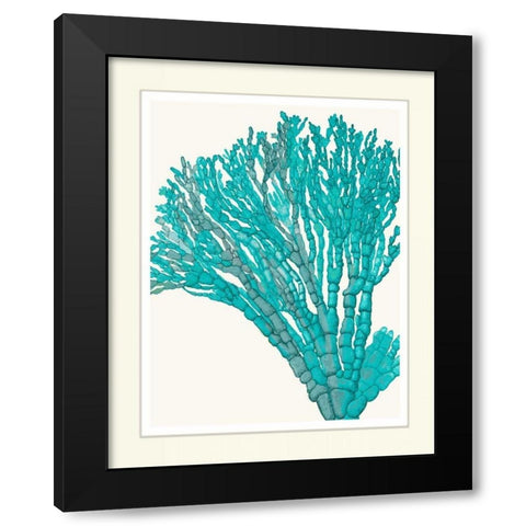 Blue Underwater Scenes 1 f Black Modern Wood Framed Art Print with Double Matting by Fab Funky