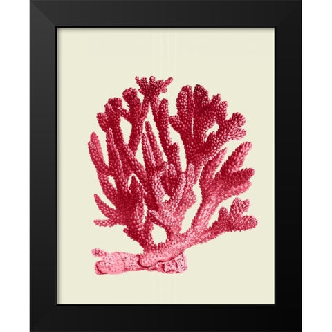 Red Corals 1 a Black Modern Wood Framed Art Print by Fab Funky
