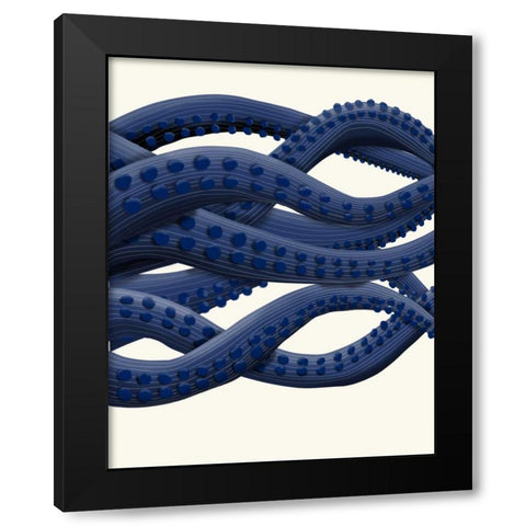 Giant Octopus Tentacles a Black Modern Wood Framed Art Print by Fab Funky
