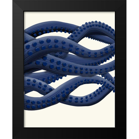 Giant Octopus Tentacles a Black Modern Wood Framed Art Print by Fab Funky