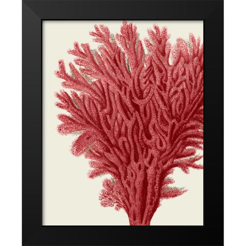 Red Corals 2 a Black Modern Wood Framed Art Print by Fab Funky