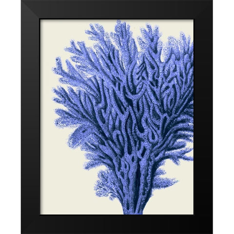 Blue Corals 2 a Black Modern Wood Framed Art Print by Fab Funky