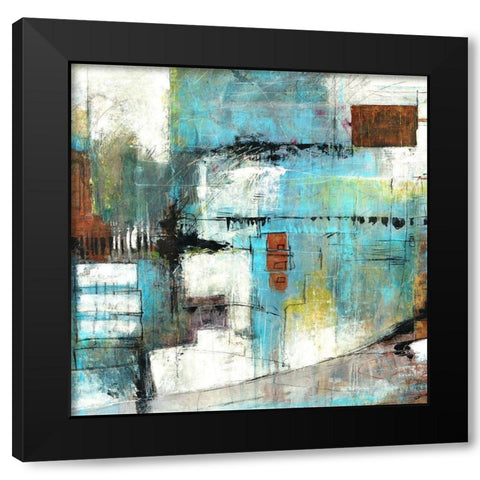 Chance Black Modern Wood Framed Art Print with Double Matting by Schicker, Joshua