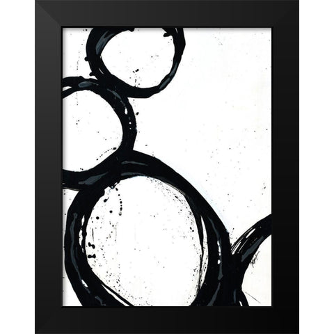 Somer Saults I Black Modern Wood Framed Art Print by Douglass, Farrell