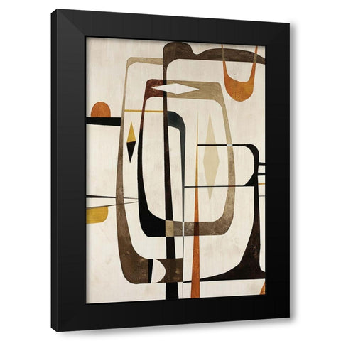 Strano Ma Vero II Black Modern Wood Framed Art Print with Double Matting by Wire, Tony