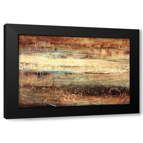 Subterranean Blues Black Modern Wood Framed Art Print with Double Matting by Douglass, Farrell