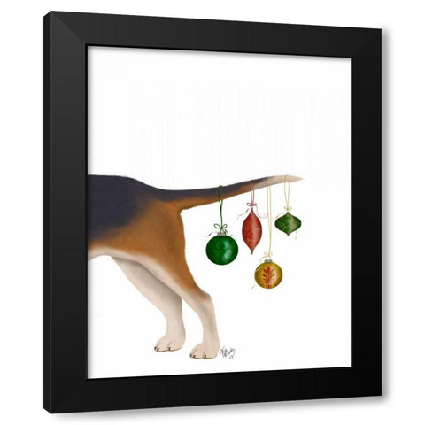 Bummer Black Modern Wood Framed Art Print with Double Matting by Fab Funky