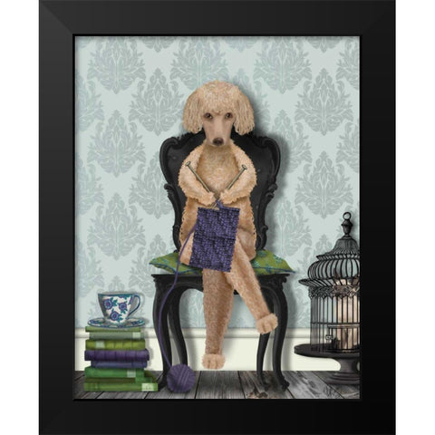 Captive Audience Black Modern Wood Framed Art Print by Fab Funky