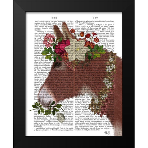 Donkey Bohemian 5 Book Print Black Modern Wood Framed Art Print by Fab Funky