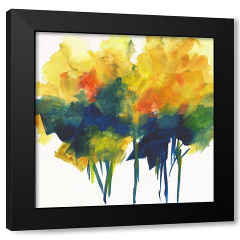 Signs of Fall I Black Modern Wood Framed Art Print with Double Matting by Combs, Joyce