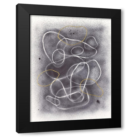 Pell Mell I Black Modern Wood Framed Art Print with Double Matting by Lam, Vanna