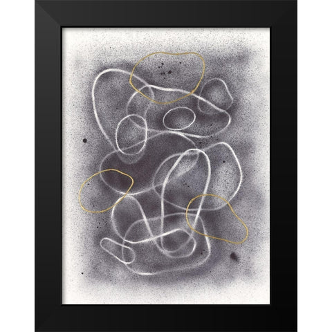 Pell Mell I Black Modern Wood Framed Art Print by Lam, Vanna