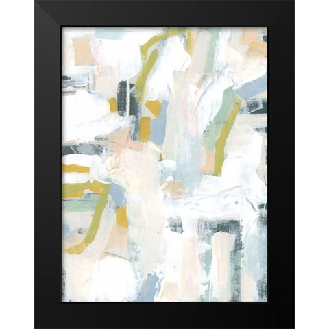 Interim I Black Modern Wood Framed Art Print by Vess, June Erica