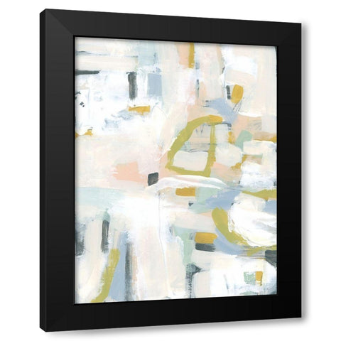Interim II Black Modern Wood Framed Art Print with Double Matting by Vess, June Erica