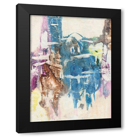 Jungle Magic II Black Modern Wood Framed Art Print with Double Matting by Combs, Joyce