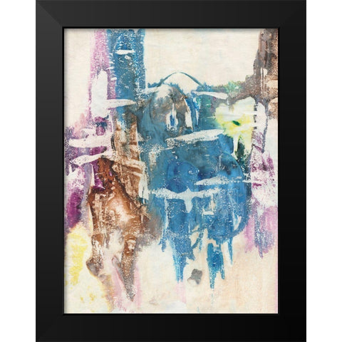 Jungle Magic II Black Modern Wood Framed Art Print by Combs, Joyce