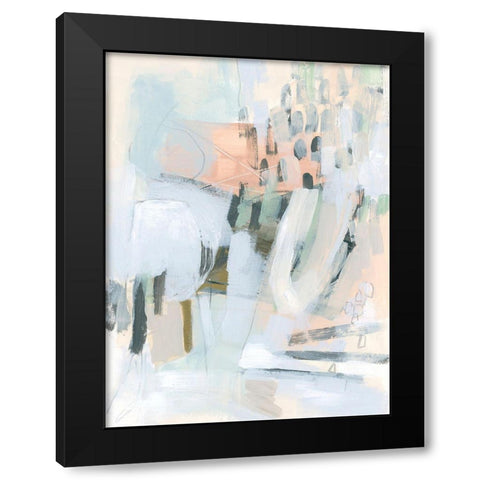 Rhythm Steppe I Black Modern Wood Framed Art Print by Vess, June Erica