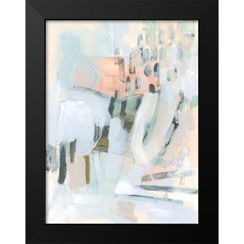 Rhythm Steppe I Black Modern Wood Framed Art Print by Vess, June Erica