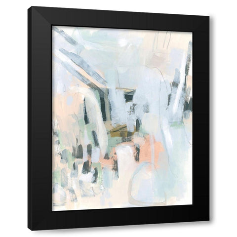Rhythm Steppe II Black Modern Wood Framed Art Print by Vess, June Erica