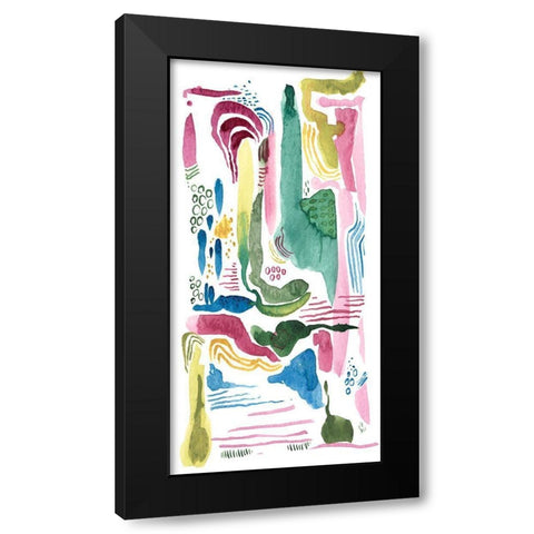 Hypothetical I Black Modern Wood Framed Art Print by Moore, Regina