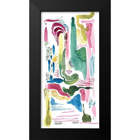 Hypothetical I Black Modern Wood Framed Art Print by Moore, Regina