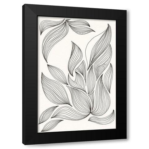 Giddy II Black Modern Wood Framed Art Print by Moore, Regina