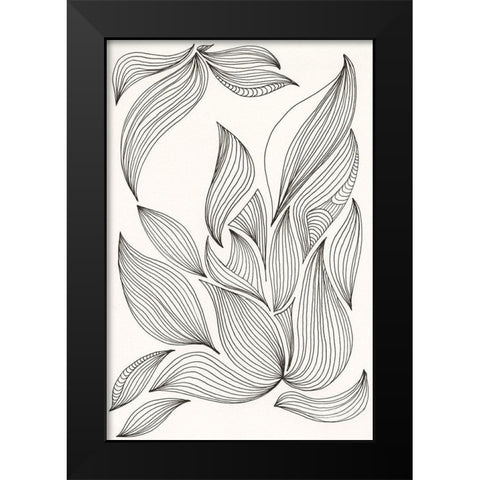 Giddy II Black Modern Wood Framed Art Print by Moore, Regina