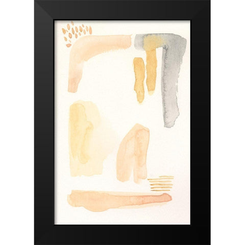Faint Tinge II Black Modern Wood Framed Art Print by Moore, Regina