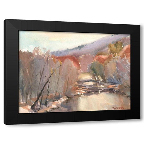 Westfield River Black Modern Wood Framed Art Print by Calcasola, Stephen