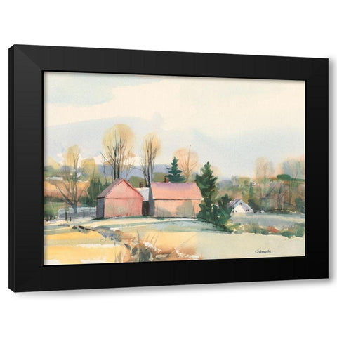 Flemings in Suffield Connecticut Black Modern Wood Framed Art Print by Calcasola, Stephen