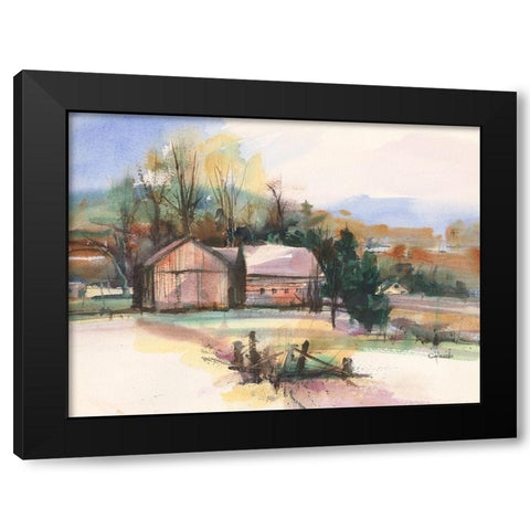 Fall in Connecticut Black Modern Wood Framed Art Print by Calcasola, Stephen