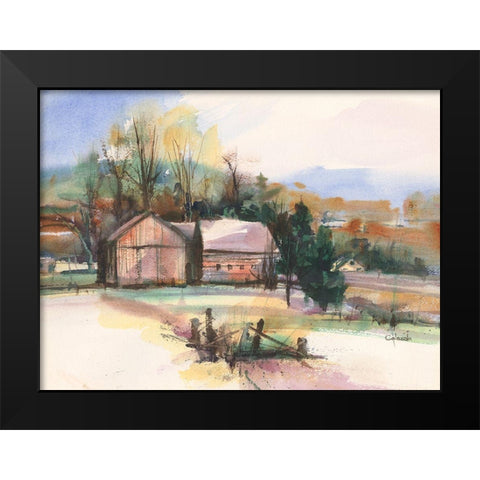 Fall in Connecticut Black Modern Wood Framed Art Print by Calcasola, Stephen