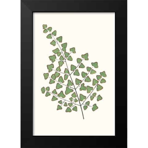 Collected Leaves X Black Modern Wood Framed Art Print by Vision Studio