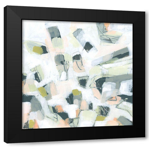 Scribble Prism I Black Modern Wood Framed Art Print with Double Matting by Vess, June Erica